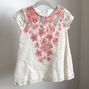 Zara lace floral dress